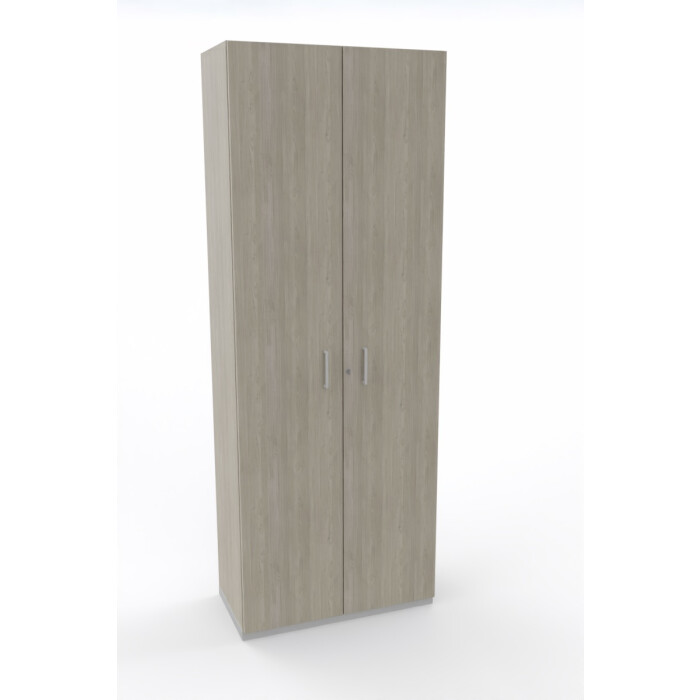 Aktenschrank in Holz grau, 6 Ordnerhöhen - 80 cm
