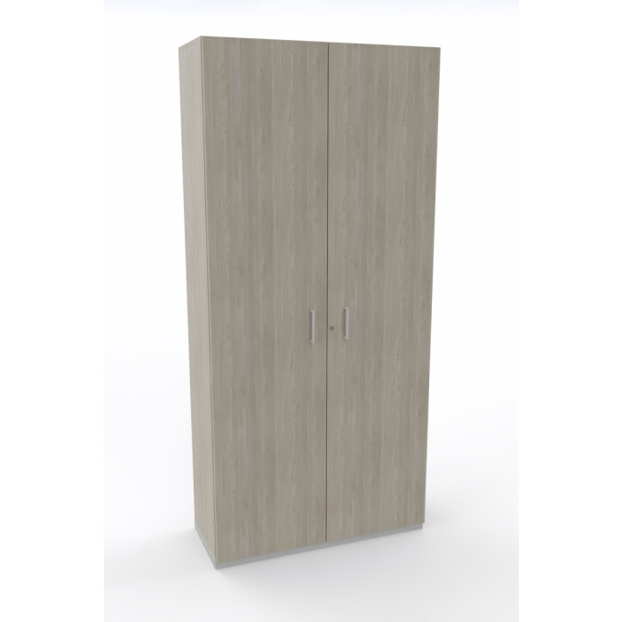 Aktenschrank in Holz grau, 6 Ordnerhöhen - 100 cm