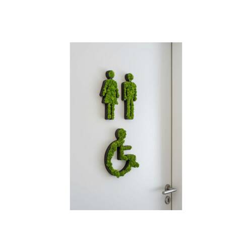 Piktogramm "Toiletten-Schild Rollstuhl 25 cm"