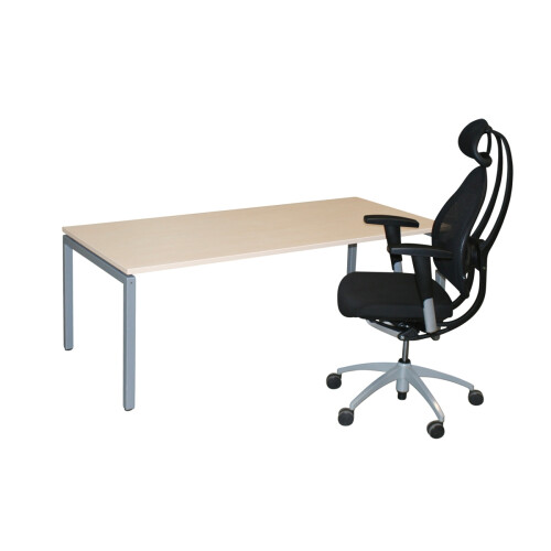 Schreibtisch / Gestell VS Büromöbel / 180 x 80 cm / Platte Neuware / ahorn