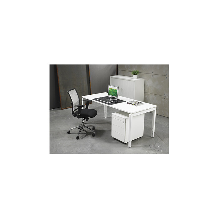 Schreibtisch Style 80 x 60 cm - Halifax - Synchro-Holzoptik - Gestellfarbe anthrazit