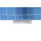 Trennwand / Rossoacoustic / 160 x 57,5 cm / Stoff blau gemustert