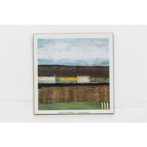 Kunstdruck auf Holz / "Grazing Range 2" - Leslie Bernsen / 69,5 x 68,5