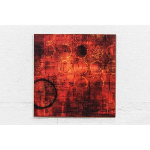 Kunstdruck auf Holz / "Lost in Circles" / 69,5...