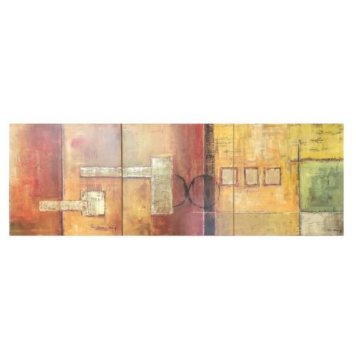 3-tlg. Kunstdruck auf Holz / "Harmony I" - Klung / 69,5 x 68,5