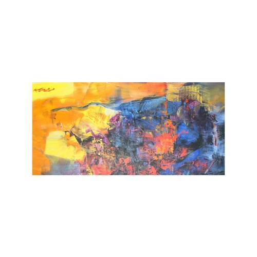 Kunstdruck auf Holz / "Coloring III" - Madjid / 97,5  x 49
