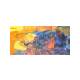 Kunstdruck auf Holz / "Coloring III" - Madjid / 97,5  x 49