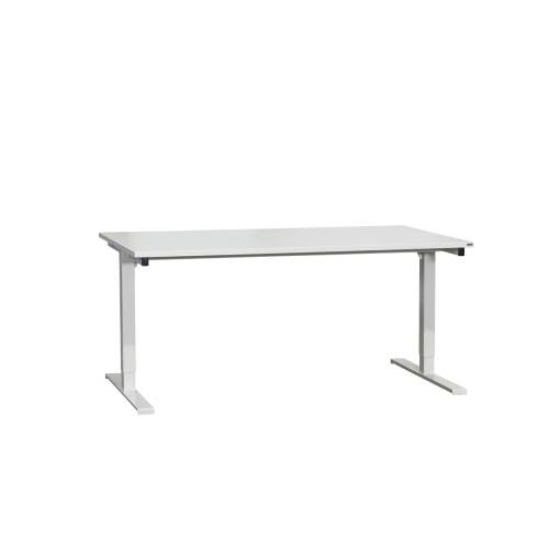 Schreibtisch / Assmann / 160 x 80 / höhenverstellbar / weiß
