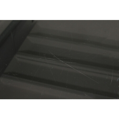 Sideboard / Raumtrenner / hochglanz weiß / Glasplatte schwarz / beidseitig nutzbar