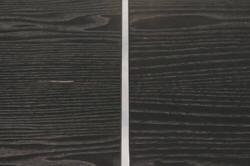 2-tlg. Arbeitsplatz / Art Collection / Schreibtisch + Sideboard / Esche schwarz