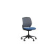 Konferenzstuhl / Arbeitsstuhl für Home Office / Steelcase "cobi" / Netzrücken anthrazit / Sitz blau