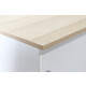 Sideboard / Kinnarps "Storage Space" / weiß / Abdeckplatte graueiche / 3 Ordnerhöhen / 120 cm