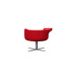 3-tlg. Loungeset / Drabert "Hotspot" / 2 x Sessel rot / Beistelltisch weiß