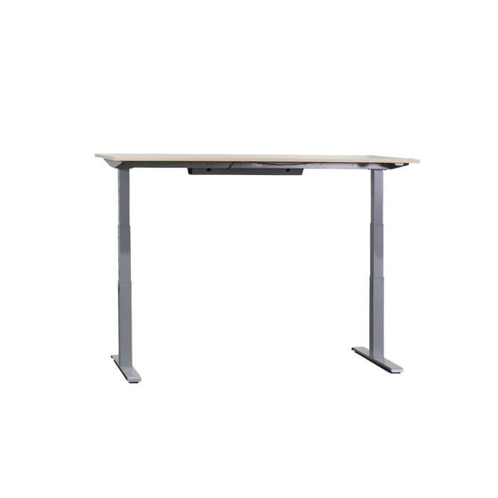 Steh-Sitz-Schreibtisch / Kinnarps Serie P / ahorn / 180 x 80 cm