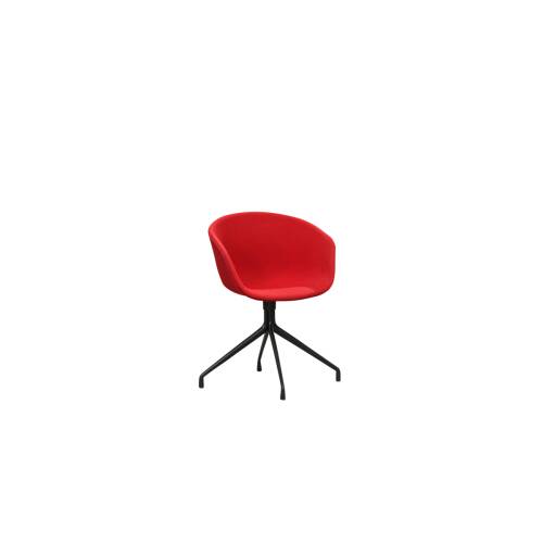 Konferenzstuhl / HAY About A Chair / Vollumpolstert rot /...