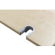 Schreibtisch / OKA "Conform" / ahorn / 160 x 80 cm / Gestell silber