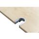 Schreibtisch / OKA "Conform" / ahorn / 140 x 60 cm / Gestell silber