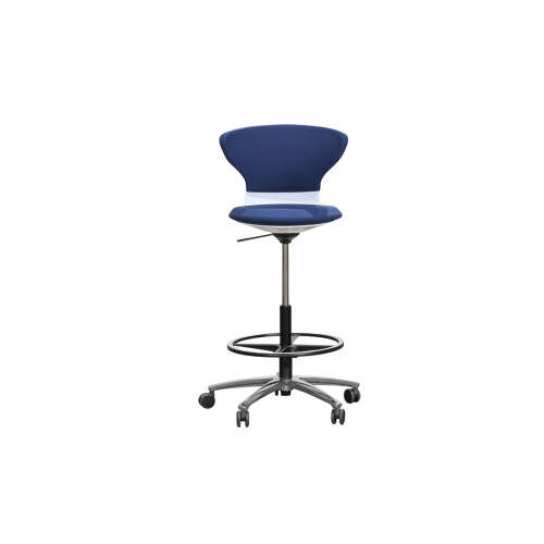 Kassenstuhl / Counterstuhl / Sedus "turn around high desk chair" / blau