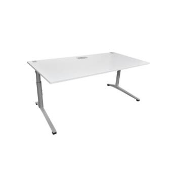 Schreibtisch / Steelcase / weiß / 180 x 90 cm / 2 eckige...