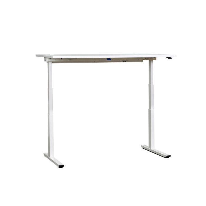 Steh-Sitz-Schreibtisch / Oka "EasyUp" / weiß / 160 x 80 cm