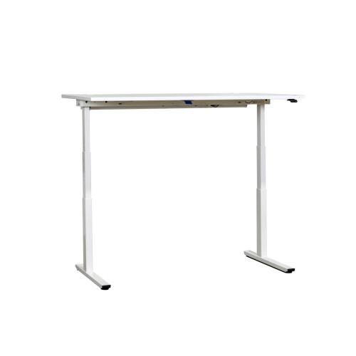 Steh-Sitz-Schreibtisch / Oka EasyUp / weiß / 160 x 80 cm