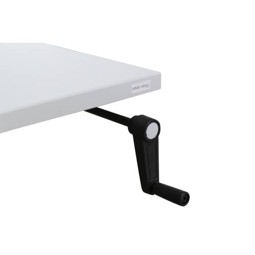 Schreibtisch / Rohde & Grahl / lichtgrau / 160 x 90 cm / Kurbel Höhenverstellung