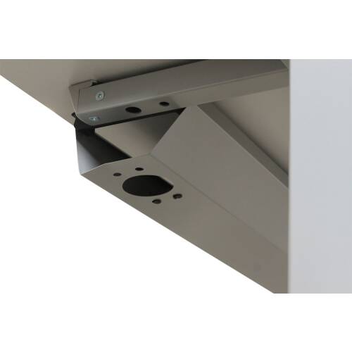 Schreibtisch / Assmann / lichtgrau / 160 x 90 cm / Kurbel Höhenverstellung