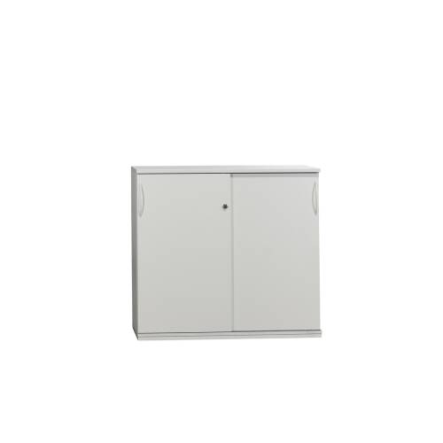 Sideboard / König & Neurath "ACTA.CLASSIC" / Schiebetürenschrank / weiß / 120 cm / 3 Ordnerhöhen