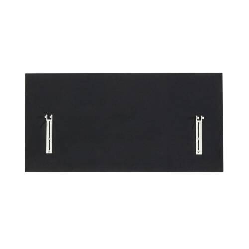 Schreibtisch / "TALO.S" / weiß mit schwarzem Umleimer / 160 x 80 cm inkl. Aufsatz-Trennwand in schwarz