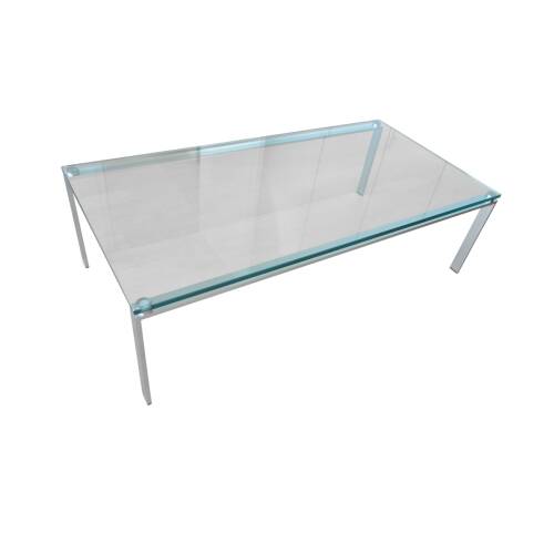 Beistelltisch / Walter Knoll "Foster 500 Table" / Glasplatte / 130 x 65 cm