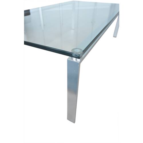 Beistelltisch / Walter Knoll "Foster 500 Table" / Glasplatte / 130 x 65 cm