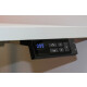 Steh-Sitz-Schreibtisch / Memory Display / elektrisch höhenverstellbar / 140 x 80 cm / Gestell schwarz (RAL 9005)