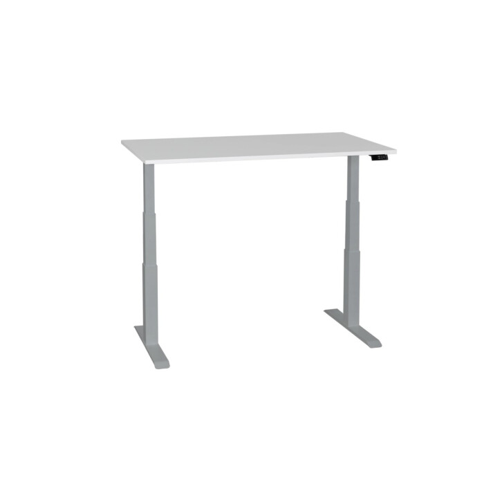 Steh-Sitz-Schreibtisch / Memory Display / elektrisch hhenverstellbar / 200 x 80 cm / Gestell Aluminium (RAL 9006)