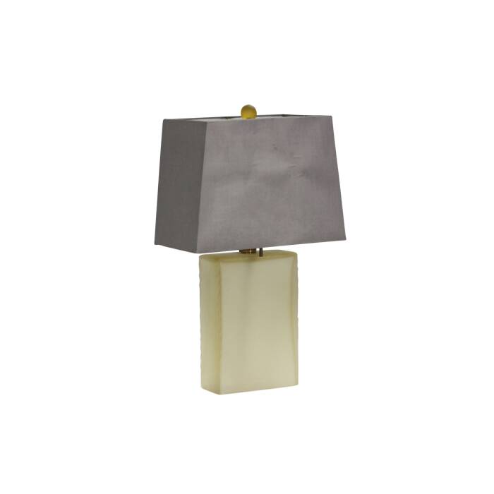 Tischleuchte / Donghia Increspato Lamp / grau/champagner