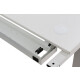 Steh-Sitz-Schreibtisch / Wini "Winea Eco" / weiß / 160 x 80 cm / T-Fuß weiß