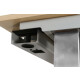 Steh-Sitz-Schreibtisch über Gasdruckfeder / Steelcase / ahorn / 160 x 80 cm / C-Fuß silber / Höhe bis 113,5 cm