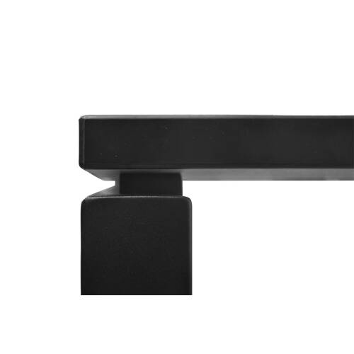 Schreibtisch / Steelcase "Frame One" / 160 x 80 cm / weiß, Umleimer schwarz / Kabelklappe