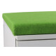 Rollcontainer / Ophelis / Schubladen / weiß / 60 cm / Sitzkissen grün