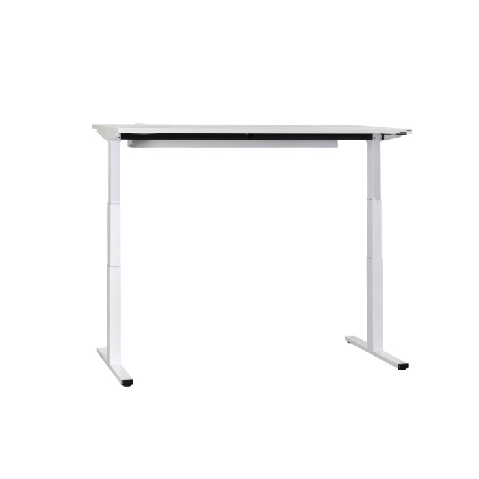 Steh-Sitz-Schreibtisch / Wini "WINEA STARTUP" / elektrisch höhenverstellbar / 160 x 80 cm /  weiß