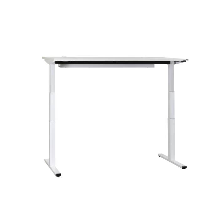 Steh-Sitz-Schreibtisch / Wini WINEA STARTUP / elektrisch höhenverstellbar / 160 x 80 cm /  weiß