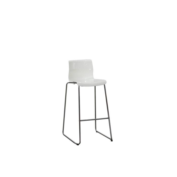 Barhocker / IKEA Glenn / Sitzschale weiß / stapelbar