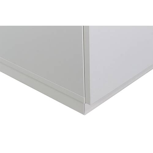 Sideboard mit Flügeltüren in weiß, 3 Ordnerhöhen  - 80 cm