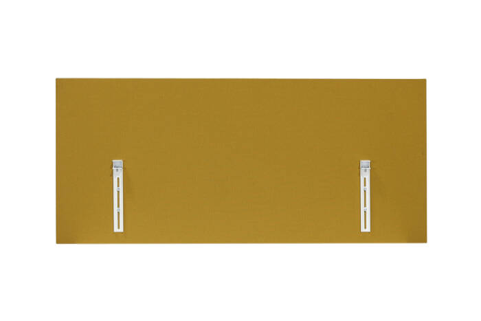 Paneel / König & Neurath "FLYBY" / 180 cm / Stoff gelb / inkl. Klemmhalter weiß