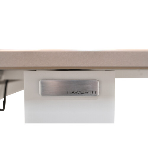 Duo-Bench / Haworth "YourPlace" / 160 x 80 cm / sand / elektrisch höhenverstellbar