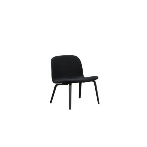 Loungestuhl / MUUTO "Visu Lounge Chair" / esche schwarz / Polster schwarz