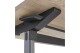 Mobiler Klapptisch / Besprechungstisch, seitlich klappbar - 180 x 80 cm - Gestell aluminium