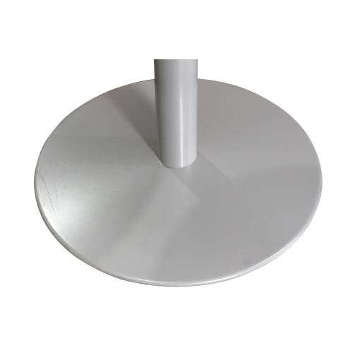 Besprechungstisch / Haworth / weiß / 90 cm Durchmesser / Tellerfuß grau