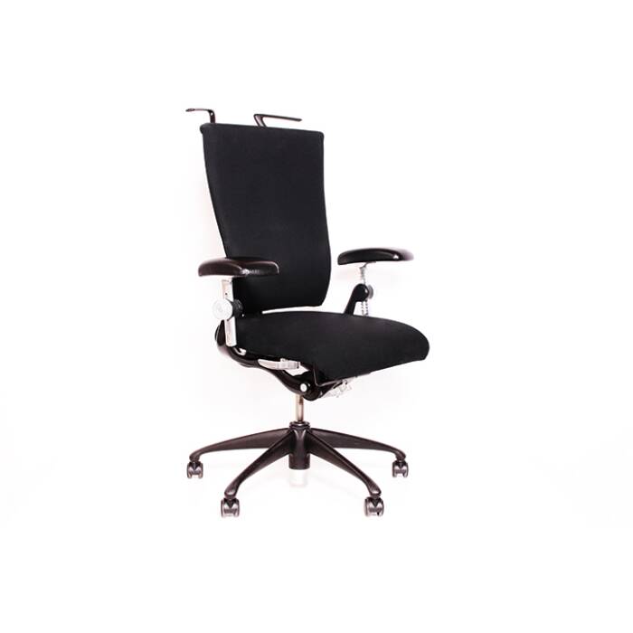 Chef-Bürodrehstuhl / vitra "Ypsilon office chair" / schwarz