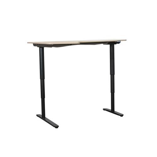 Steh-Sitz-Schreibtisch / IKEA "BEKANT" / eiche / Freiform links / 160 x 110 cm