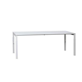 Schreibtisch / Ophelis / weiß / 200 x 80 cm / Schiebeplatte